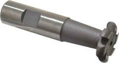 Value Collection - 1/8" Radius, 1/4" Circle Diam, 1-1/4" Cutter Diam, Shank Connection, Convex Radius Cutter - 3/4" Shank Diam, 3-1/2" OAL, High Speed Steel, Uncoated, 6 Teeth, Weldon Flat - Benchmark Tooling