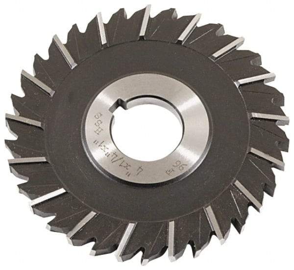 Keo - 3" Blade Diam x 1/4" Blade Thickness, 1" Hole, 28 Teeth, High Speed Steel Side Chip Saw - Staggered Tooth, Arbor Connection, Right Hand Cut, Uncoated - Benchmark Tooling