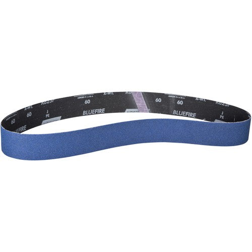 2 × 48″ BlueFire Cloth Narrow Benchstand Belt 150 Grit R823P Zirconia Alumina - Benchmark Tooling