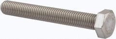 Value Collection - M12x1.75mm Metric Coarse, 90mm Length Under Head Hex Head Cap Screw - Fully Threaded, Grade 316 & Austenitic A4 Stainless Steel, Uncoated, 19mm Hex - Benchmark Tooling