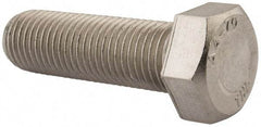 Value Collection - M22x2.50mm Metric Coarse, 70mm Length Under Head Hex Head Cap Screw - Fully Threaded, Grade 316 & Austenitic A4 Stainless Steel, Uncoated, 34mm Hex - Benchmark Tooling