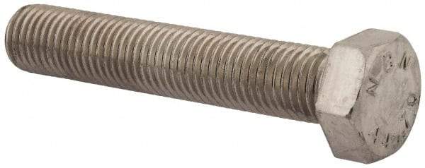 Value Collection - M24x3.00mm Metric Coarse, 130mm Length Under Head Hex Head Cap Screw - Fully Threaded, Grade 316 & Austenitic A4 Stainless Steel, Uncoated, 36mm Hex - Benchmark Tooling