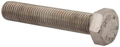 Value Collection - M24x3.00mm Metric Coarse, 130mm Length Under Head Hex Head Cap Screw - Fully Threaded, Grade 316 & Austenitic A4 Stainless Steel, Uncoated, 36mm Hex - Benchmark Tooling