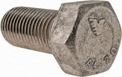 Value Collection - M27x3.00mm Metric Coarse, 60mm Length Under Head Hex Head Cap Screw - Fully Threaded, Grade 316 & Austenitic A4 Stainless Steel, Uncoated, 41mm Hex - Benchmark Tooling