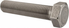 Value Collection - M30x3.50mm Metric Coarse, 140mm Length Under Head Hex Head Cap Screw - Fully Threaded, Grade 316 & Austenitic A4 Stainless Steel, Uncoated, 46mm Hex - Benchmark Tooling