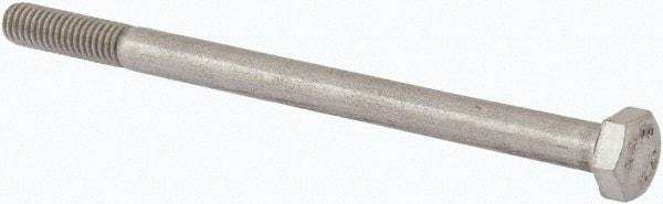 Value Collection - M6x1.00mm Metric Coarse, 90mm Length Under Head Hex Head Cap Screw - Partially Threaded, Grade 316 & Austenitic A4 Stainless Steel, Uncoated, 10mm Hex - Benchmark Tooling