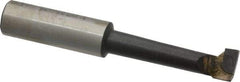 Made in USA - 7/16" Min Bore Diam, 1-11/16" Max Bore Depth, 1/2 Shank Diam, Boring Bar - Right Hand Cut, Carbide-Tipped, Bright Finish - Exact Industrial Supply