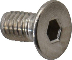 Value Collection - M2.5x0.45 Metric Coarse Hex Socket Drive, 90° Flat Screw - Grade 18-8 & Austenitic A2 Stainless Steel, Fully Threaded, 5mm OAL - Benchmark Tooling