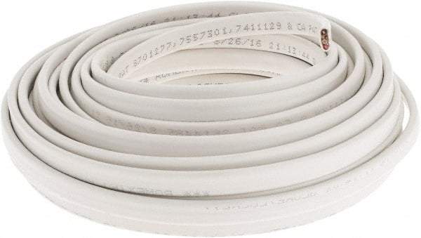 Southwire - NM-B, 14 AWG, 15 Amp, 50' Long, Solid Core, 1 Strand Building Wire - White, PVC Insulation - Benchmark Tooling