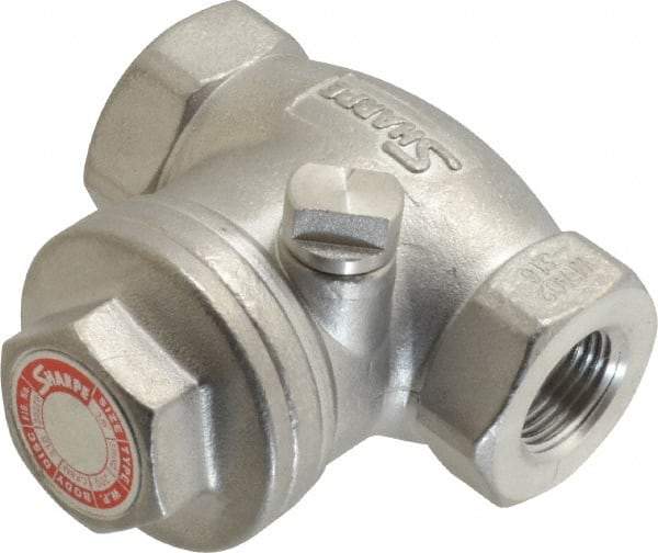 Sharpe Valves - 3/8" Stainless Steel Check Valve - FNPT x FNPT, 200 WOG - Benchmark Tooling