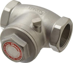 Sharpe Valves - 1-1/4" Stainless Steel Check Valve - FNPT x FNPT, 200 WOG - Benchmark Tooling