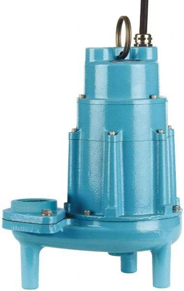 Little Giant Pumps - 2 hp, 16.4 Amp Rating, 230 Volts, Nonautomatic Operation, Effluent Pump - 1 Phase, Cast Iron Housing - Benchmark Tooling