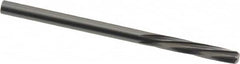 Magafor - 3.241mm Solid Carbide 6 Flute Chucking Reamer - Spiral Flute, 0.1276" Straight Shank, 19/32" Flute Length, 2-1/4" OAL - Benchmark Tooling