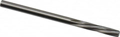 Magafor - 3.429mm Solid Carbide 6 Flute Chucking Reamer - Spiral Flute, 0.135" Straight Shank, 19/32" Flute Length, 2-1/4" OAL - Benchmark Tooling