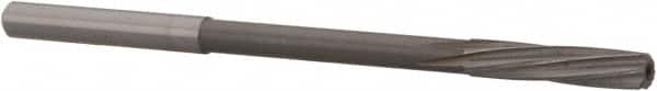 Magafor - #24 Solid Carbide 6 Flute Chucking Reamer - Spiral Flute, 0.158" Straight Shank, 3/4" Flute Length, 2-61/64" OAL - Benchmark Tooling
