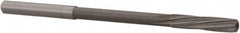 Magafor - #24 Solid Carbide 6 Flute Chucking Reamer - Spiral Flute, 0.158" Straight Shank, 3/4" Flute Length, 2-61/64" OAL - Benchmark Tooling