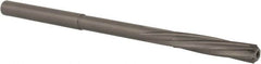 Magafor - #16 Solid Carbide 6 Flute Chucking Reamer - Spiral Flute, 0.177" Straight Shank, 53/64" Flute Length, 3-5/32" OAL - Benchmark Tooling