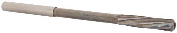 Magafor - 4.71mm Solid Carbide 6 Flute Chucking Reamer - Spiral Flute, 0.177" Straight Shank, 53/64" Flute Length, 3-5/32" OAL - Benchmark Tooling