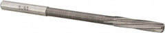 Magafor - #3 Solid Carbide 6 Flute Chucking Reamer - Spiral Flute, 0.216" Straight Shank, 1-1/32" Flute Length, 3-21/32" OAL - Benchmark Tooling