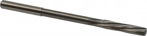 Magafor - 5.96mm Solid Carbide 6 Flute Chucking Reamer - Spiral Flute, 0.236" Straight Shank, 1-7/64" Flute Length, 3-31/32" OAL - Benchmark Tooling