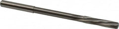 Magafor - 5.96mm Solid Carbide 6 Flute Chucking Reamer - Spiral Flute, 0.236" Straight Shank, 1-7/64" Flute Length, 3-31/32" OAL - Benchmark Tooling