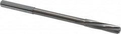 Magafor - Letter E Solid Carbide 6 Flute Chucking Reamer - Spiral Flute, 0.236" Straight Shank, 1-7/64" Flute Length, 3-31/32" OAL - Benchmark Tooling