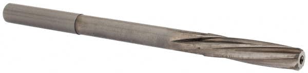 Magafor - 7.14mm Solid Carbide 6 Flute Chucking Reamer - Spiral Flute, 0.276" Straight Shank, 1-7/32" Flute Length, 4-9/32" OAL - Benchmark Tooling