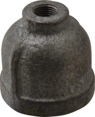 Made in USA - Class 150, 3/4 x 1/8" Galvanized Pipe Reducing Coupling - Threaded, Malleable Iron - Benchmark Tooling