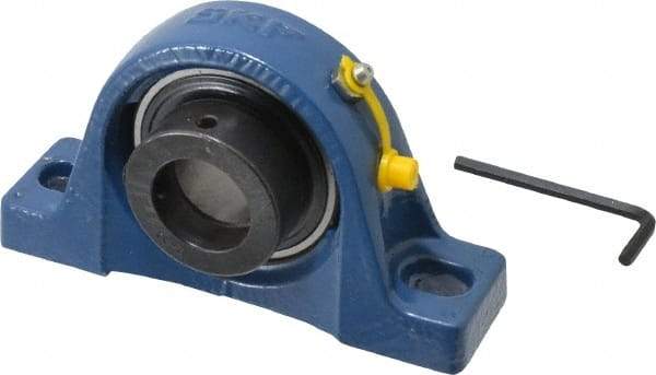 SKF - 1-1/4" ID, Ball Bearing Pillow Block - 1-1/4 Inch Shaft, - Benchmark Tooling