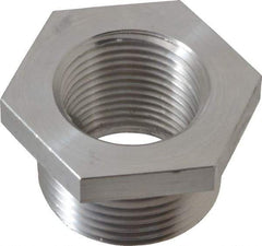 Latrobe Foundry - 1 x 3/4" Aluminum Pipe Hex Bushing - 150 psi, M x F End Connection, Grade 356-F - Benchmark Tooling