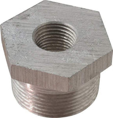 Latrobe Foundry - 1-1/4 x 1/2" Aluminum Pipe Hex Bushing - 150 psi, M x F End Connection, Grade 356-F - Benchmark Tooling