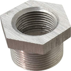 Latrobe Foundry - 1-1/4 x 1" Aluminum Pipe Hex Bushing - 150 psi, M x F End Connection, Grade 356-F - Benchmark Tooling