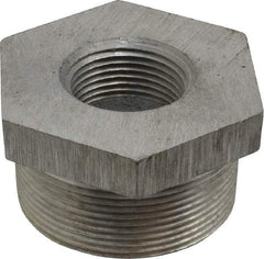 Latrobe Foundry - 2 x 1" Aluminum Pipe Hex Bushing - 150 psi, M x F End Connection, Grade 356-F - Benchmark Tooling