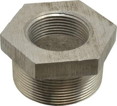 Latrobe Foundry - 2 x 1-1/4" Aluminum Pipe Hex Bushing - 150 psi, M x F End Connection, Grade 356-F - Benchmark Tooling