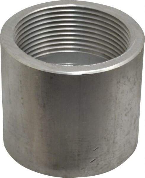 Latrobe Foundry - 2-1/2" Aluminum Pipe Coupling - 150 psi, F End Connection, Grade 6061-T6 - Benchmark Tooling