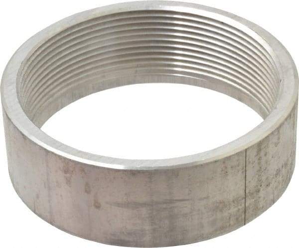 Latrobe Foundry - 4" Aluminum Pipe Half Coupling - 150 psi, F End Connection, Grade 6061-T6 - Benchmark Tooling