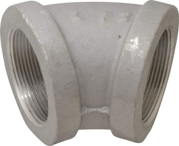 Latrobe Foundry - 2" Aluminum Pipe 45° Elbow - 150 psi, F End Connection, Grade 356-F - Benchmark Tooling