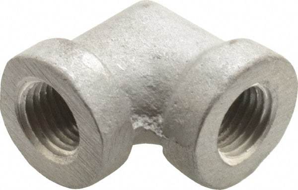 Latrobe Foundry - 1/4" Aluminum Pipe 90° Elbow - 150 psi, F End Connection, Grade 356-F - Benchmark Tooling