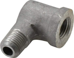 Latrobe Foundry - 1/4" Aluminum Pipe 90° Street Elbow - 150 psi, M x F End Connection, Grade 356-F - Benchmark Tooling