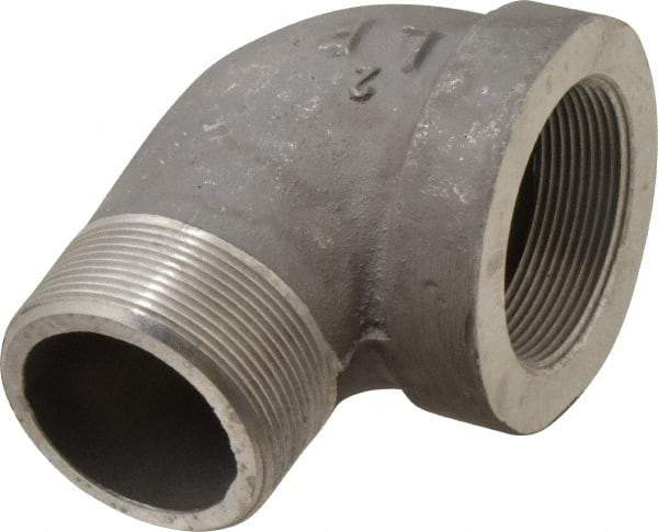 Latrobe Foundry - 2" Aluminum Pipe 90° Street Elbow - 150 psi, M x F End Connection, Grade 356-F - Benchmark Tooling