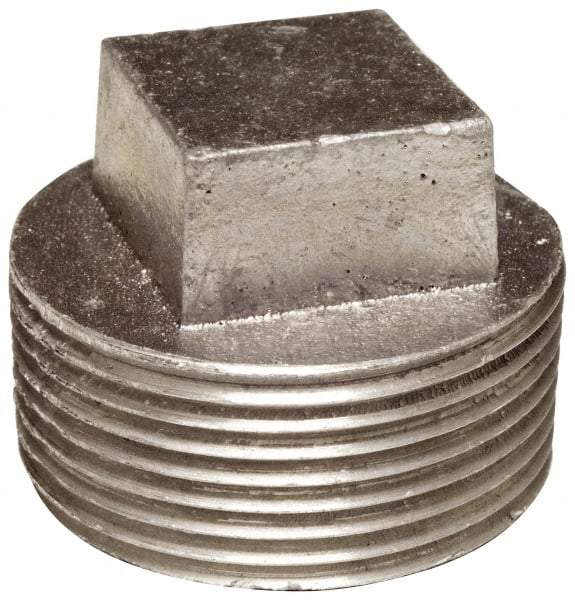 Latrobe Foundry - 3/8" Aluminum Pipe Square Head Plug - 150 psi, M End Connection, Grade 6061-T6 - Benchmark Tooling