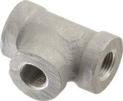 Latrobe Foundry - 1/8" Aluminum Pipe Tee - 150 psi, F End Connection, Grade 356-F - Benchmark Tooling