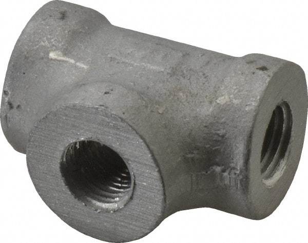 Latrobe Foundry - 1/4" Aluminum Pipe Tee - 150 psi, F End Connection, Grade 356-F - Benchmark Tooling