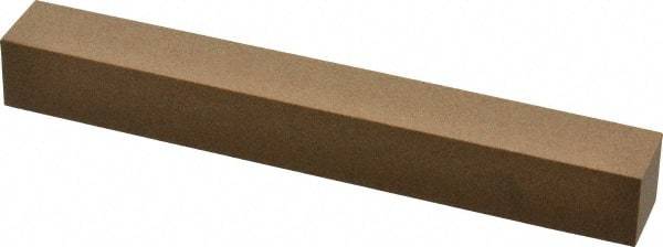 Made in USA - 6" Long x 3/4" Wide x 3/4" Thick, Aluminum Oxide Sharpening Stone - Square, Medium Grade - Benchmark Tooling