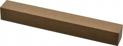 Made in USA - 6" Long x 3/4" Wide x 3/4" Thick, Aluminum Oxide Sharpening Stone - Square, Medium Grade - Benchmark Tooling