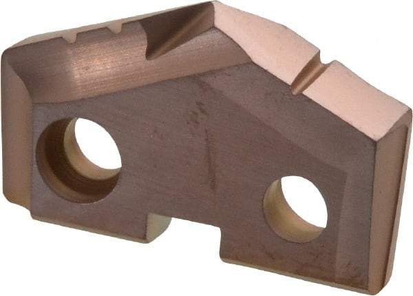 Allied Machine and Engineering - 1-1/64" Diam x 3/16" Thick, Seat Code 2, 132° Included Angle Spade Drill Insert - AM200 Coated, Cobalt, Grade Super Cobalt, Series GEN2 T-A - Benchmark Tooling