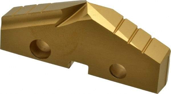 Allied Machine and Engineering - 2-3/32" Diam x 5/16" Thick, Seat Code 4, 132° Included Angle Spade Drill Insert - TiN Coated, Cobalt, Grade Super Cobalt, Series GEN2 T-A - Benchmark Tooling
