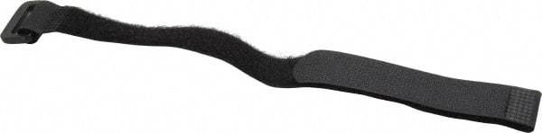 SpeedTech - 12" Long Black Nylon Hook & Loop Strap - 50 Lb Tensile Strength - Benchmark Tooling