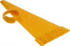 SpeedTech - 13" Long Yellow Nylon & Polyethylene Mountable Cable Tie - 40 Lb Tensile Strength, 3-1/4" Max Bundle Diam - Benchmark Tooling