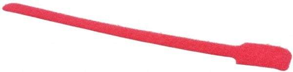 SpeedTech - 9" Long Red Nylon & Polyethylene Mountable Cable Tie - 40 Lb Tensile Strength, 2" Max Bundle Diam - Benchmark Tooling